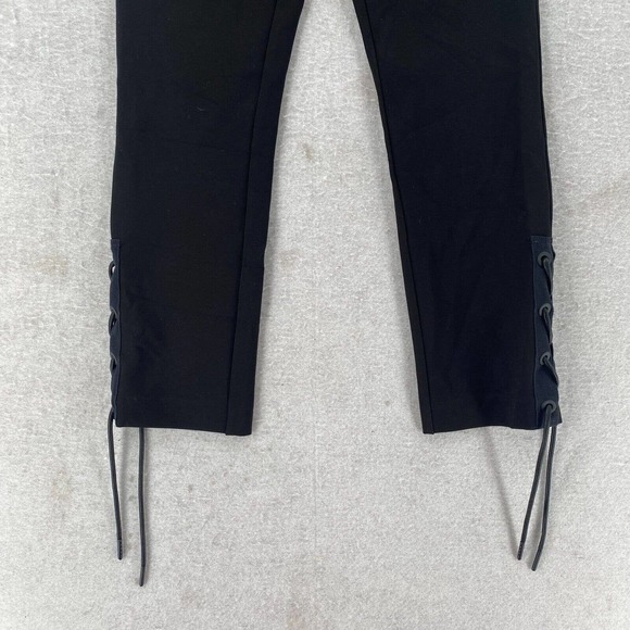 Rag & Bone Simone Lace Up Ankles Cropped Pants Womens 2 Stretch Skinny Mid Rise - Picture 8 of 15